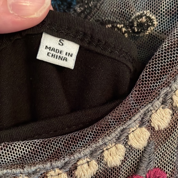 Johnny Was mesh dress and slip - Picture 5 of 9